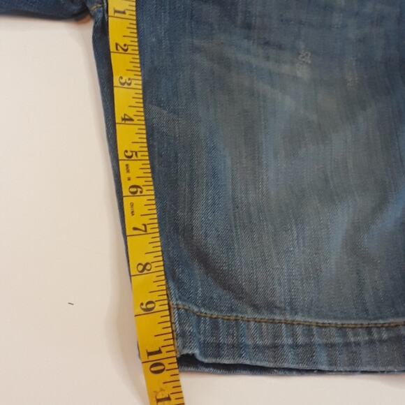 Aeropostale Womens Sz 6 Modest Y2K Flap Pocket Distressed Denim Shorts5725 - Picture 6 of 10